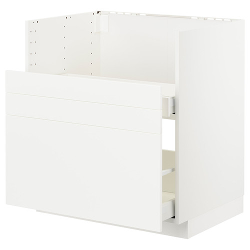 METOD Bc f BREDSJÖN sink/2 fronts/2 drws, white/Veddinge white, 80x60 cm