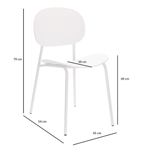 Dining Chair Nube, white