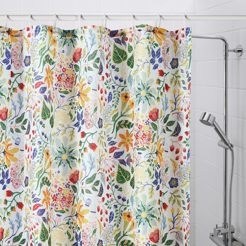 STRANDLUMMER Shower curtain, multicolour, 180x200 cm