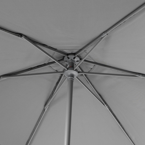 Garden Parasol Umbrella GoodHome Carambole 200 cm, grey