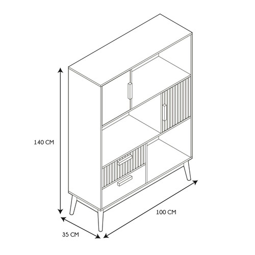 Shelving Unit Klaus, natural