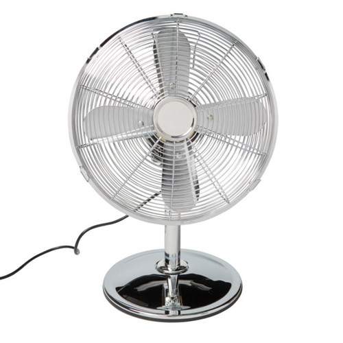 Desk Fan 30cm, chrome