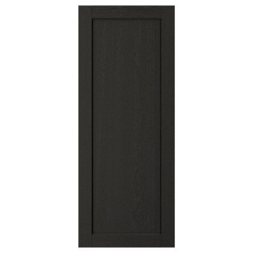 LERHYTTAN Door, black stained, 40x100 cm