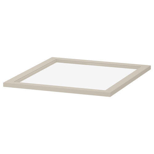 KOMPLEMENT Glass shelf, beige, 50x58 cm