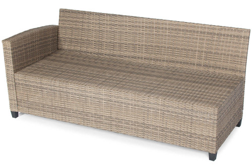 Garden Corner Sofa with Table Stockholm, cappuccino