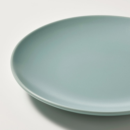 FÄRGKLAR Side plate, matt light turquoise, 20 cm, 4 pack