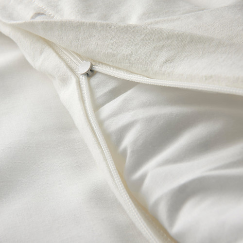 LENAST Quilt cover/pillowcase for cot, white, 110x125/35x55 cm