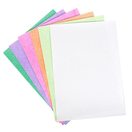 Glitter Colour Paper A4 6 Sheets