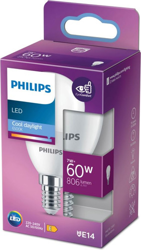 Philips LED Bulb P48 E14 806 lm 6500 K