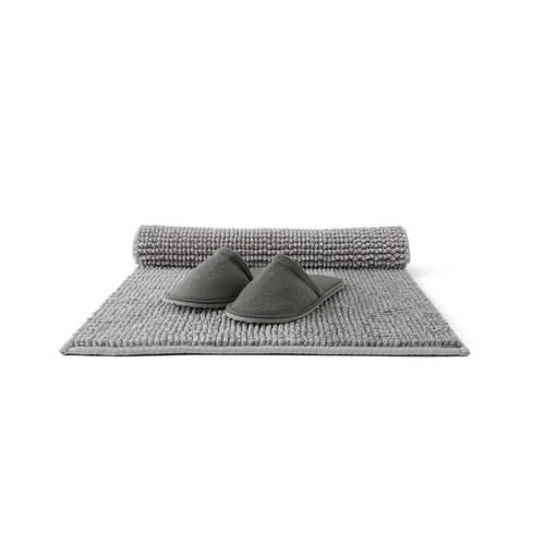 TOFTBO Bath mat, grey-white mélange. 50x80 cm