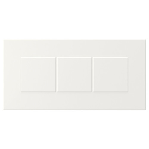 STENSUND Drawer front, white, 40x20 cm