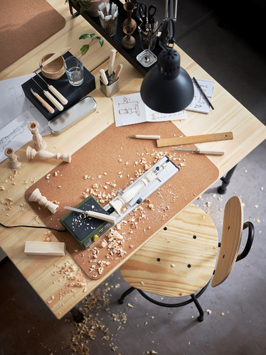 KULLABERG Desk, pine, 110x70 cm