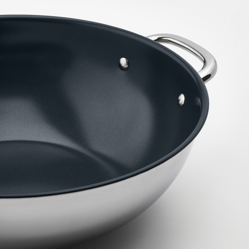 IKEA 365+ Wok, stainless steel/non-stick coating, 32 cm