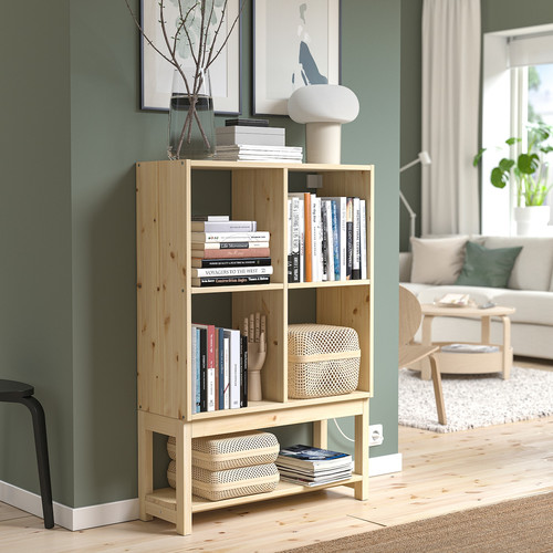 IVAR Shelving unit with underframe, 80x30x120 cm