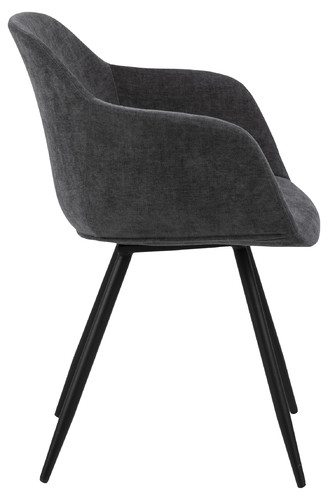 Upholstered Chair Noella, dark grey