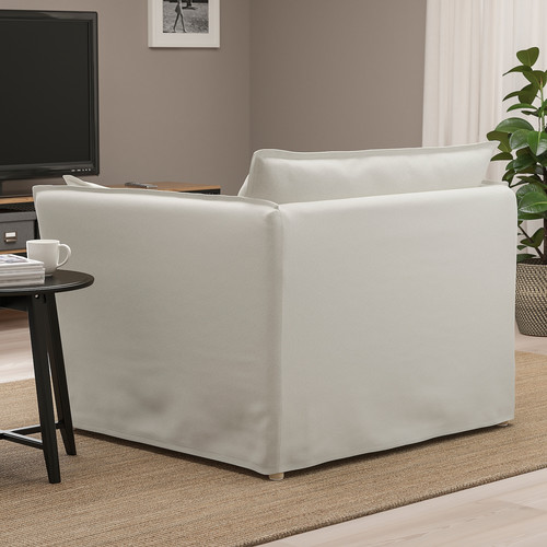 BACKSÄLEN 1.5-seat armchair, Blekinge white