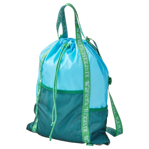 BLÅVINGAD Backpack, blue/green, 13 l