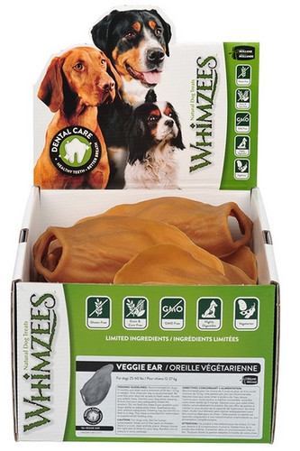 Whimzees Veggie Ear Dental Dog Chew M/L 18pcs