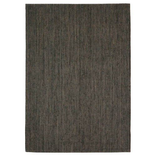 LANDBANA Rug, flatwoven, dark green, 133x195 cm