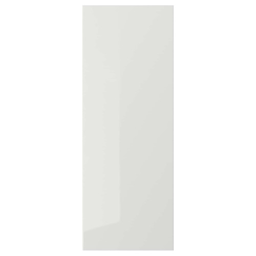 RINGHULT Door, high-gloss light grey, 30x80 cm