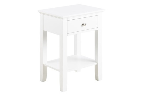 Nightstand Bedside Table Linnea, white