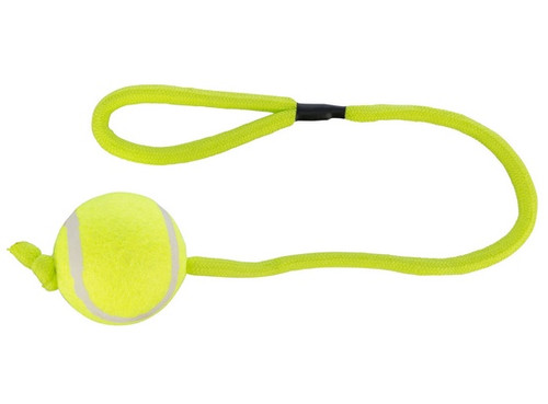 Trixie Dog Toy Tennis Ball on Rope 6cm/50cm, assorted colours