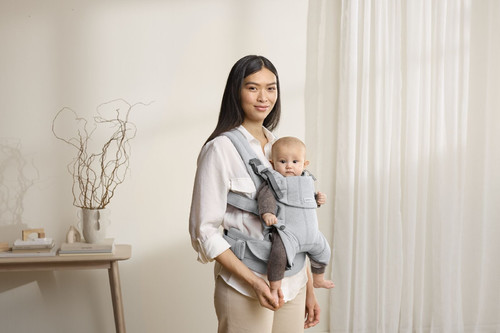 BABYBJORN Baby Carrier Harmony, Woven, Light grey mélange