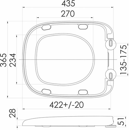 Duroplast Toilet Seat Stilo, white