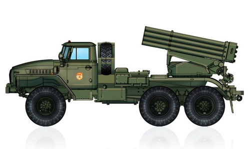 Hobby Bros Model Kit BM-21 GRAD Rocket Launcher 1/72 14+