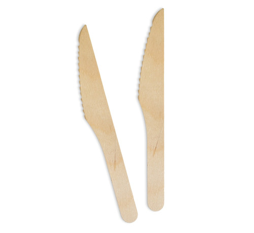 Set of Wooden Knives Eco 100-pack