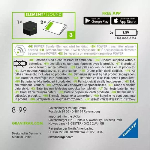 Gravitrax Power Element Sound 8+