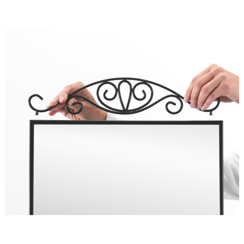 KARMSUND Table mirror, black, 27x43 cm