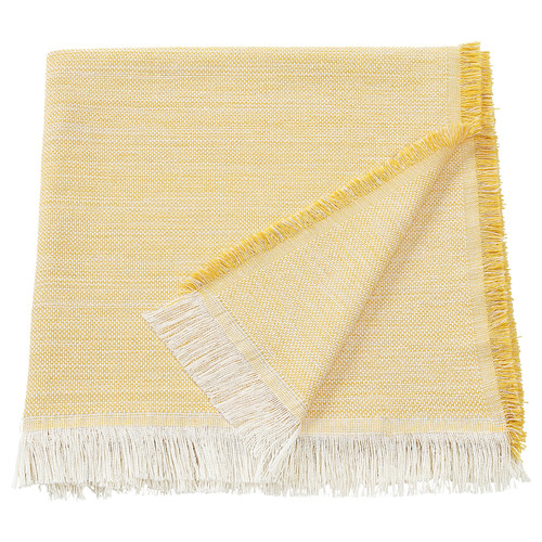 VÄXELBRUK Throw, light yellow, 130x170 cm