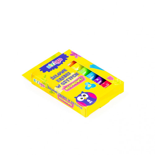 Strigo Gel Stick Crayons Neon 6 Colours