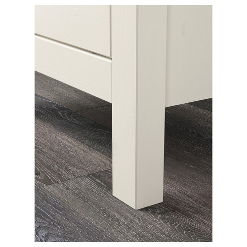 HEMNES 2-drawer chest, white stain, 54x66 cm