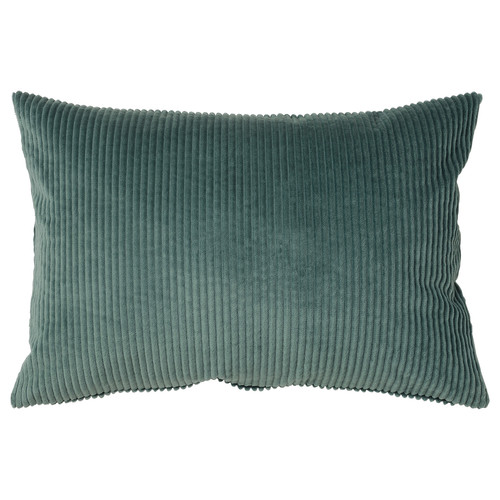 ÅSVEIG Cushion cover, dark grey-turquoise, 40x58 cm