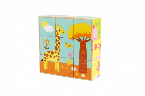 iWood Wooden Blocks Wild Animals 18m+