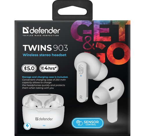 Defender Wireless In-ear Headphones Earphones Twins NS903