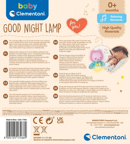 Clementoni Baby Good Night Lamp 0+