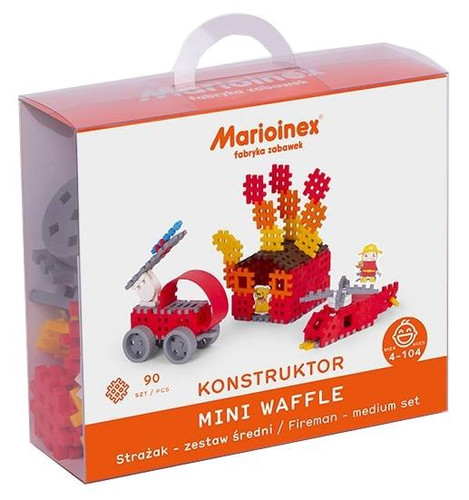 Marioinex Mini Waffle Fireman 90pcs 4+