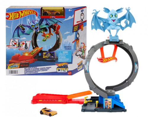 Hot Wheels City Bat Loop Attack Playset HTN78 4+