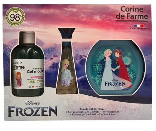 CORINE DE FARME Disney Gift Set Frozen - Eau de Toilette, Foaming Gel & Snack Box