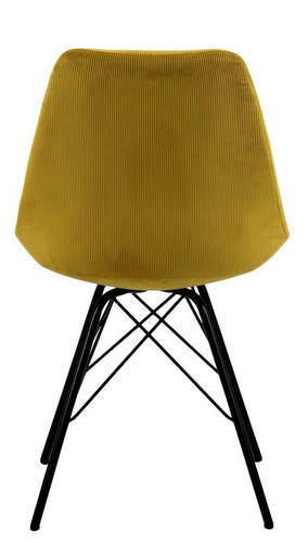 Chair Eris, corduroy, yellow