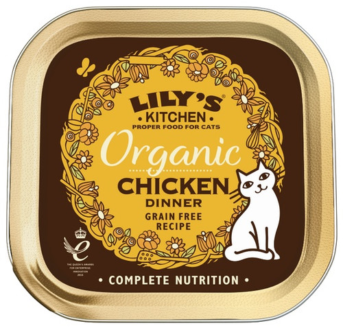 Lily's Kitchen Cat Food Organic Chicken Paté/Organic Chicken Dinner 85g