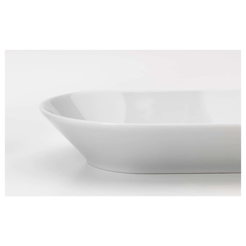 IKEA 365+ Serving plate, white, 19x10 cm