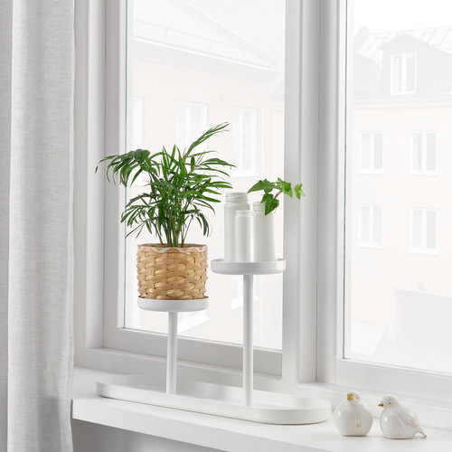 CHILISTRÅN Plant stand, white, 24 cm