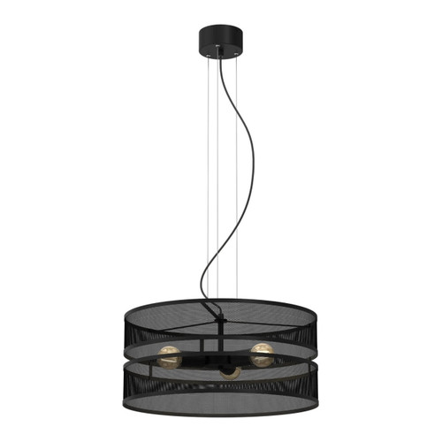 Pendant Lamp Luminex Glum 3x E27, black