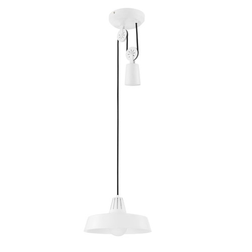 GoodHome Pendant Lamp Yarra E27, white