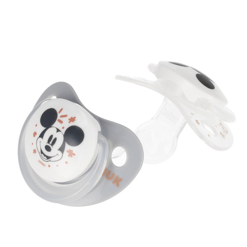 NUK Soother Pacifier Disney Mickey Mouse 2pcs 0-6m, grey