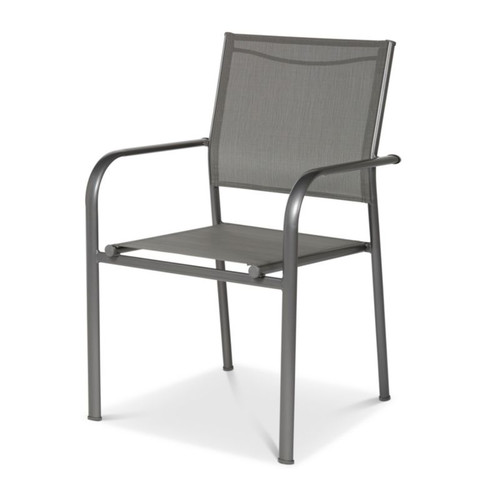 Garden Metal Armchair Dallas, grey